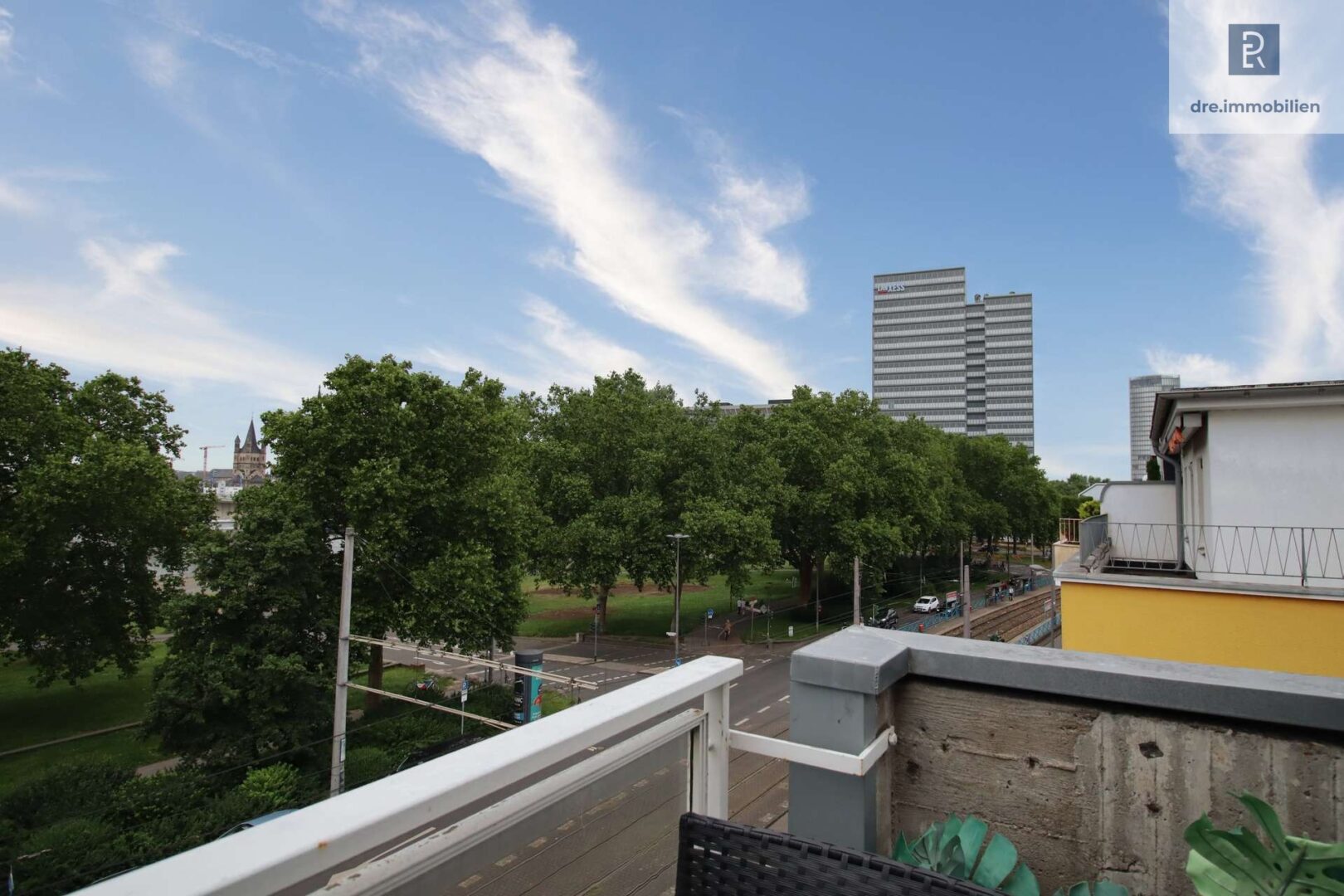 Blick vom Balkon