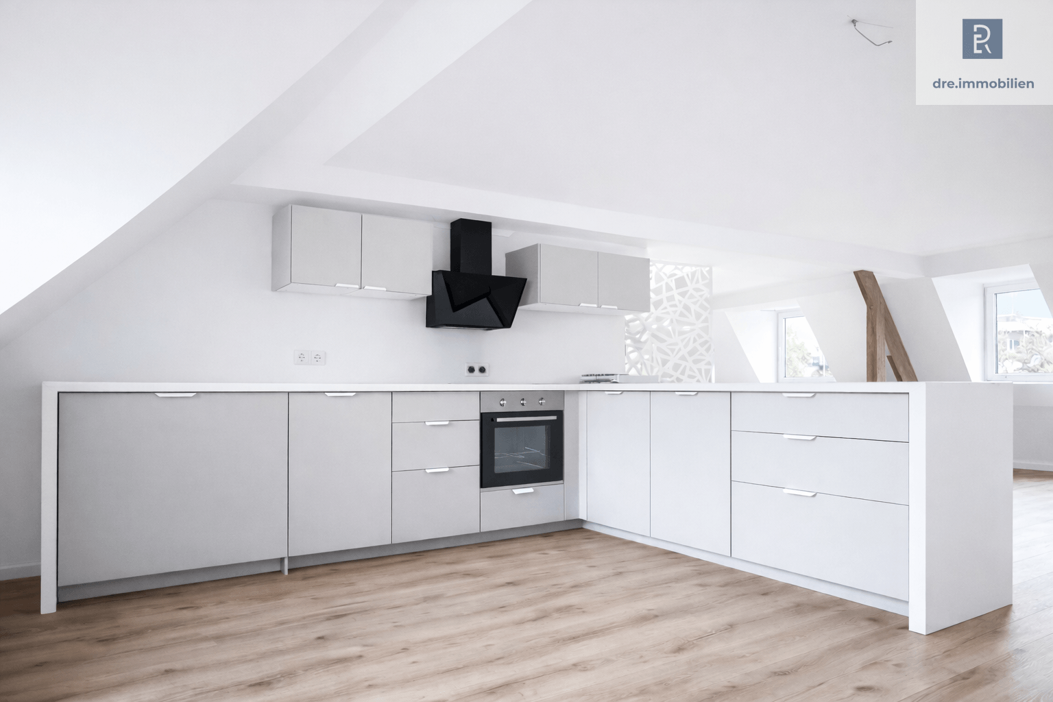 Offene und moderne Küchenecke