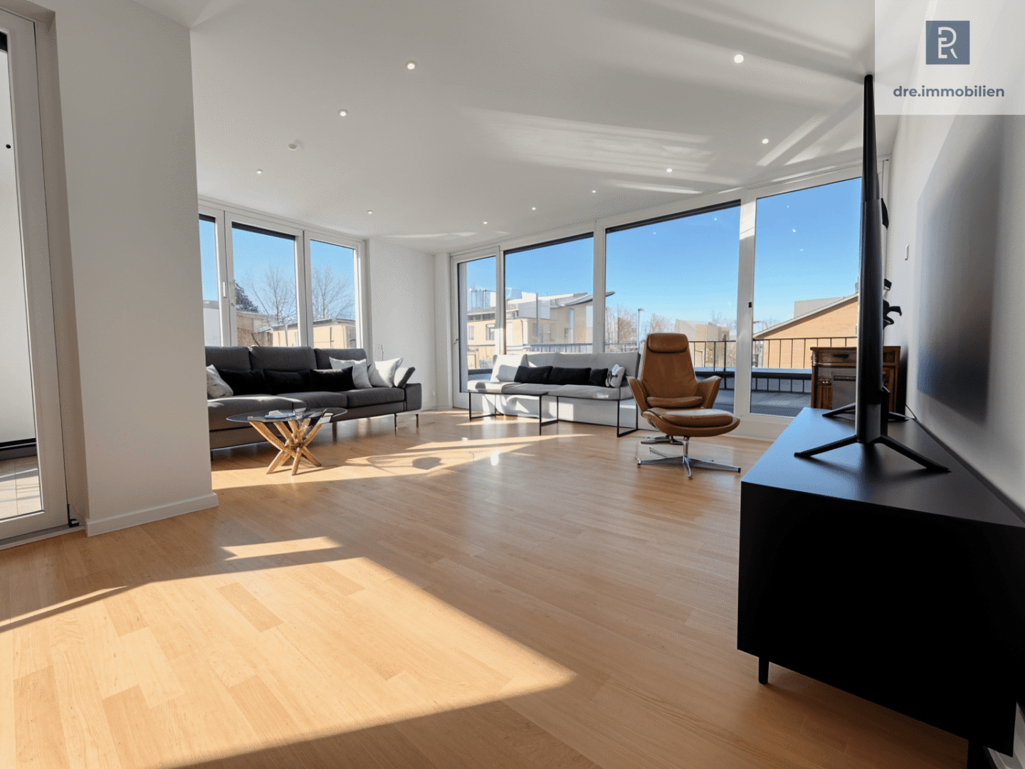 Blick ins Wohnzimmer