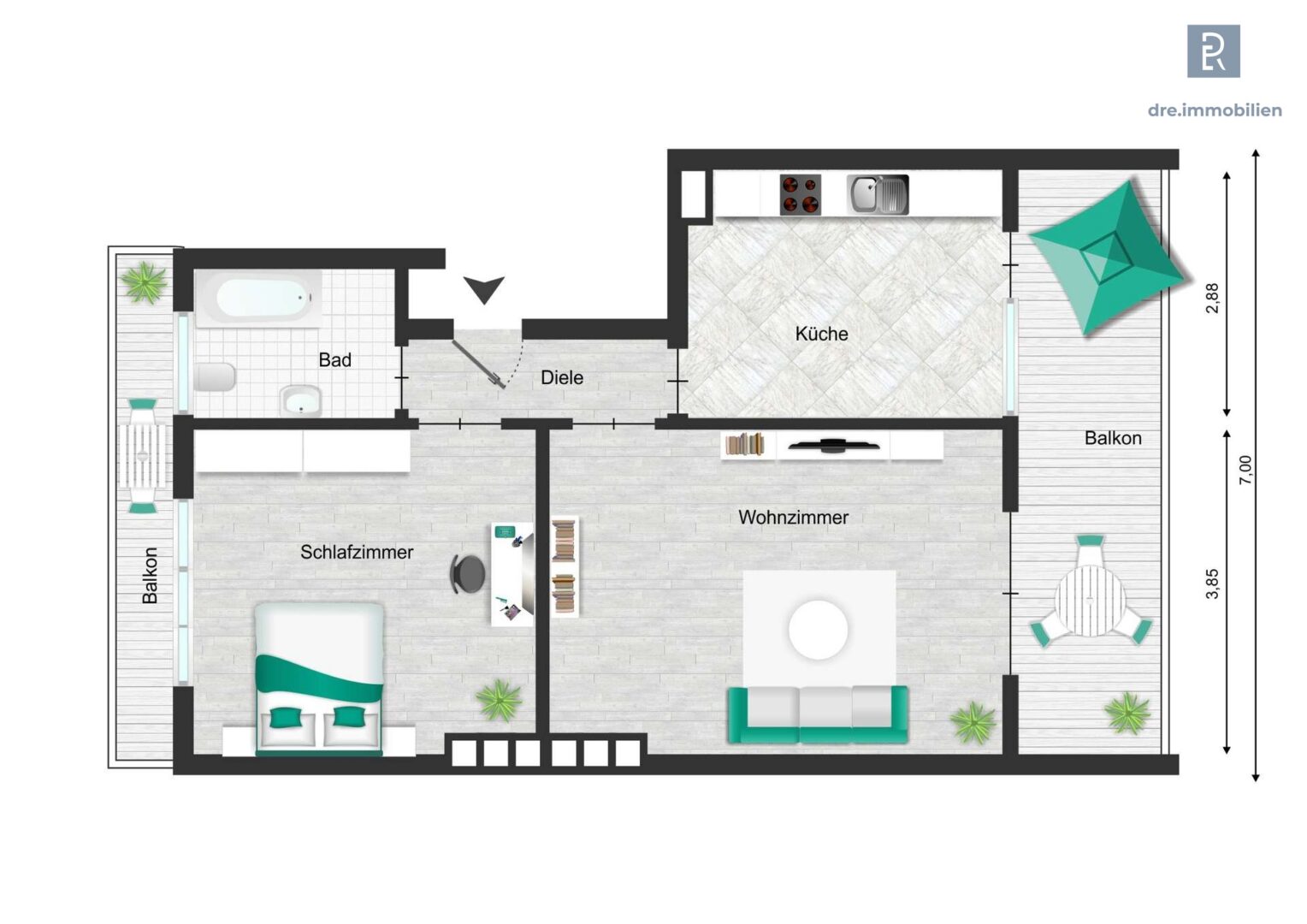DRE - F190 - Grundriss