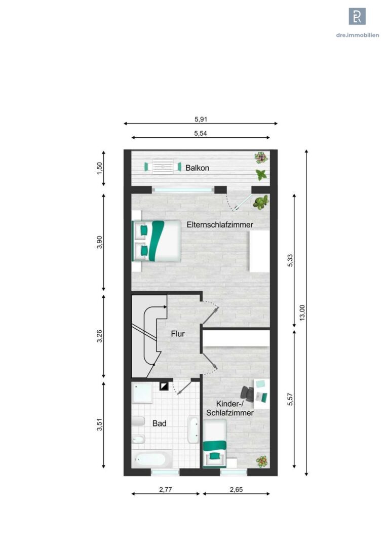 DRE - Grundriss - 1.OG
