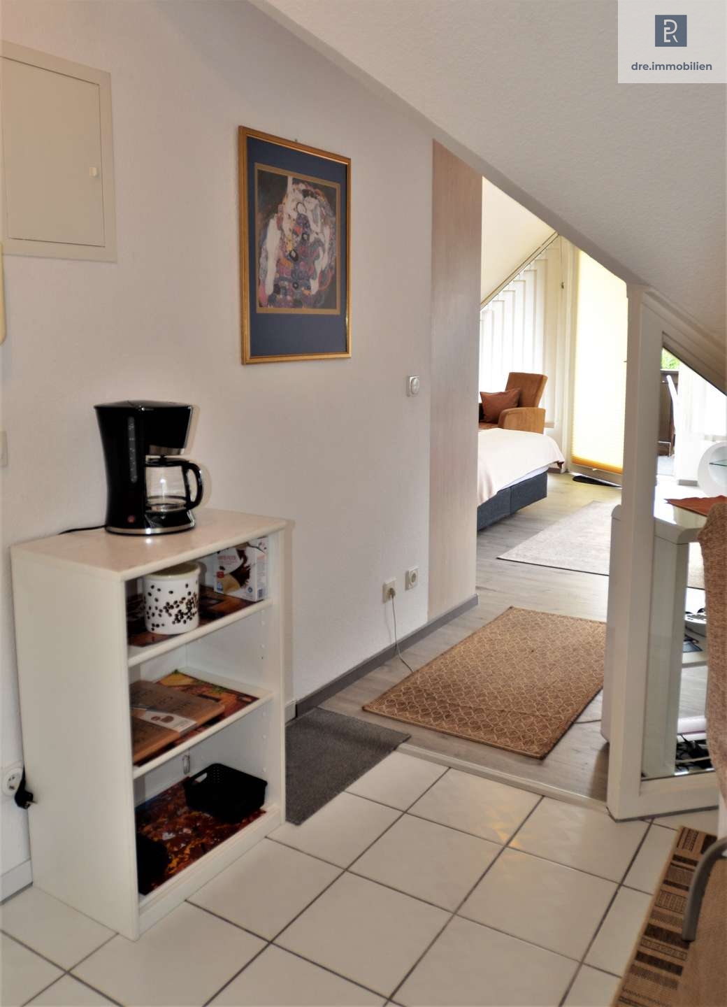 Blick in Schlafbereich