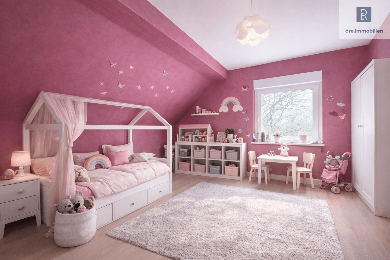 DG-Kinderzimmer (KI-gestaged)