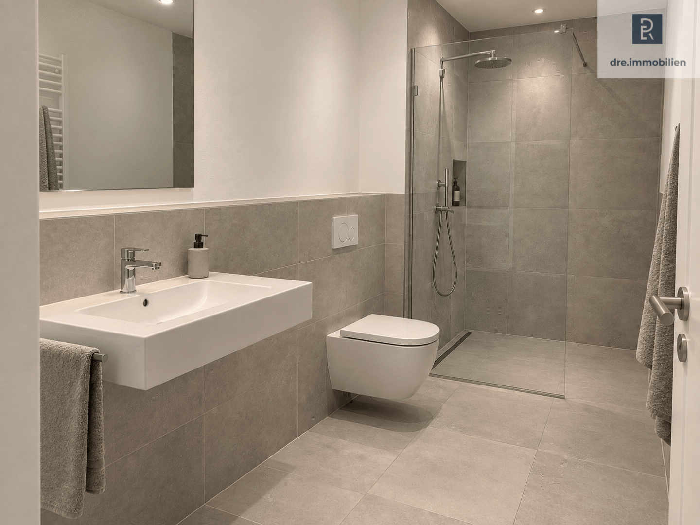 DRE - Neues Badezimmer (KI gestaged)