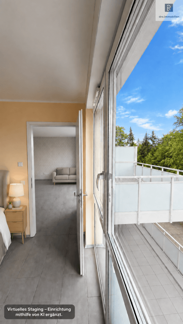 Schlafzimmer Fensterfront