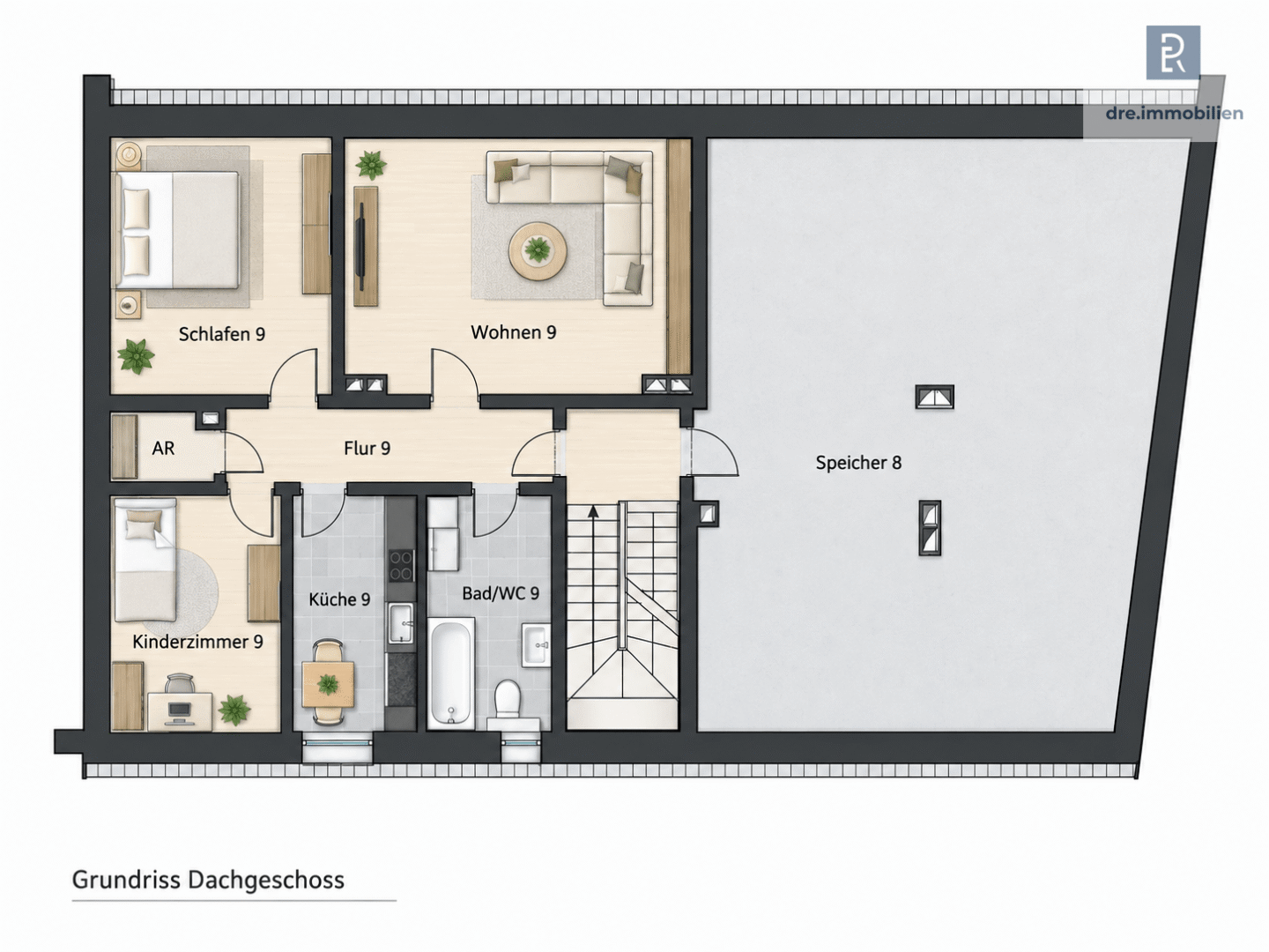 Grundriss - Dachgeschoss
