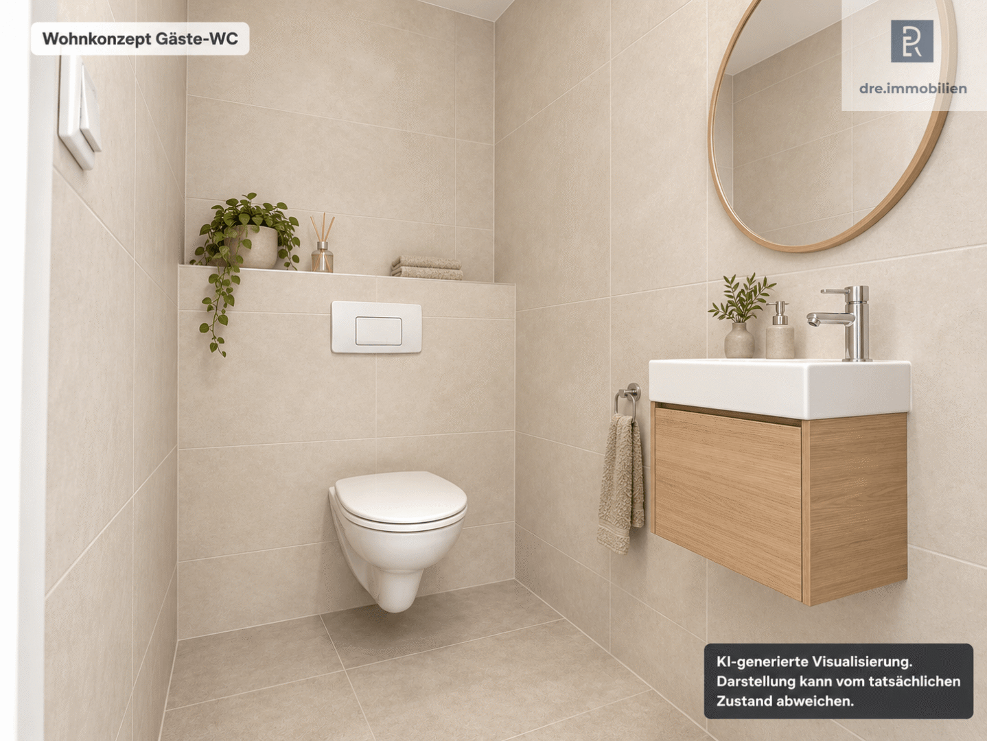 Visualisierung - Gäste-WC